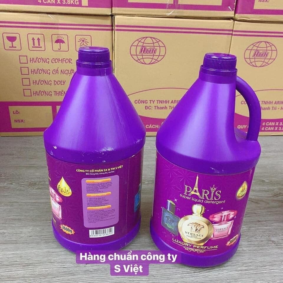 01 can nước giặt Paris hương hoa 3.6 lít