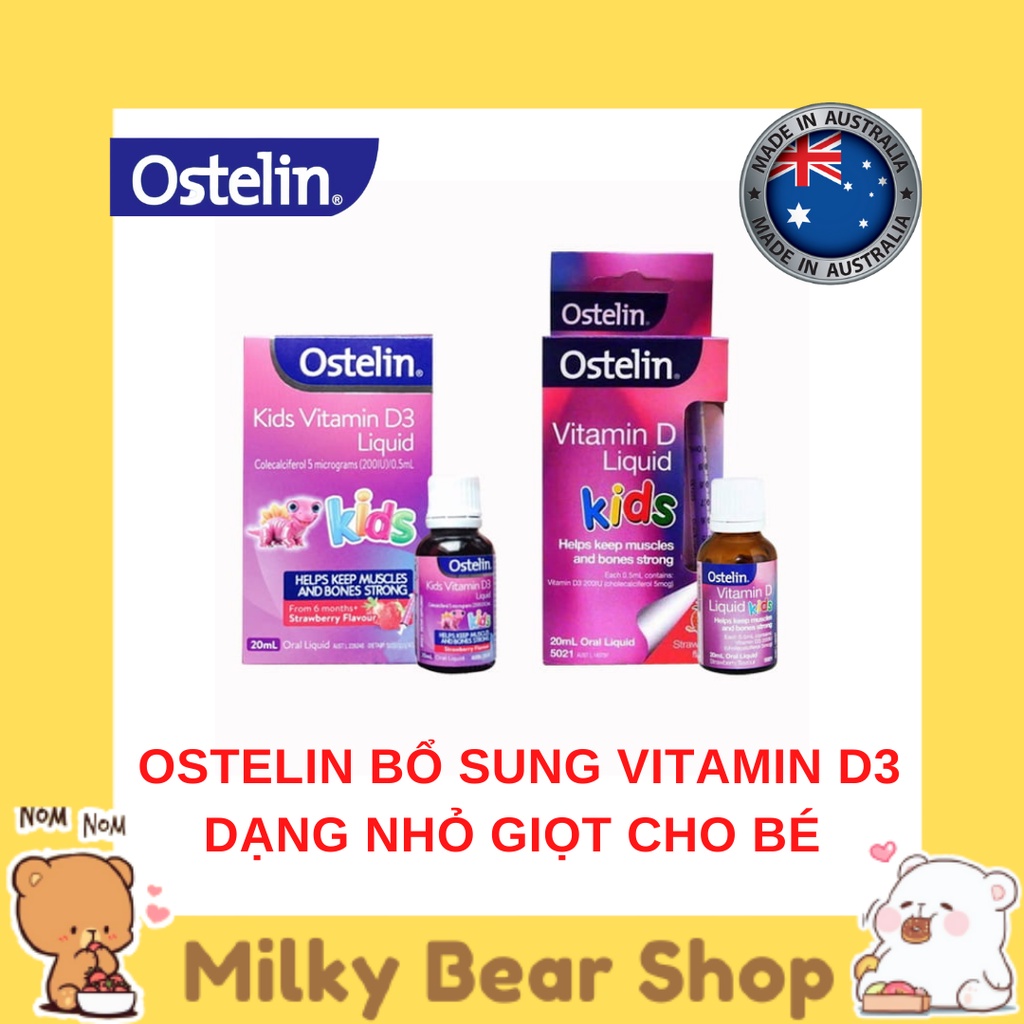 [ÚC] OSTELIN VITAMIN D3 CHO BÉ
