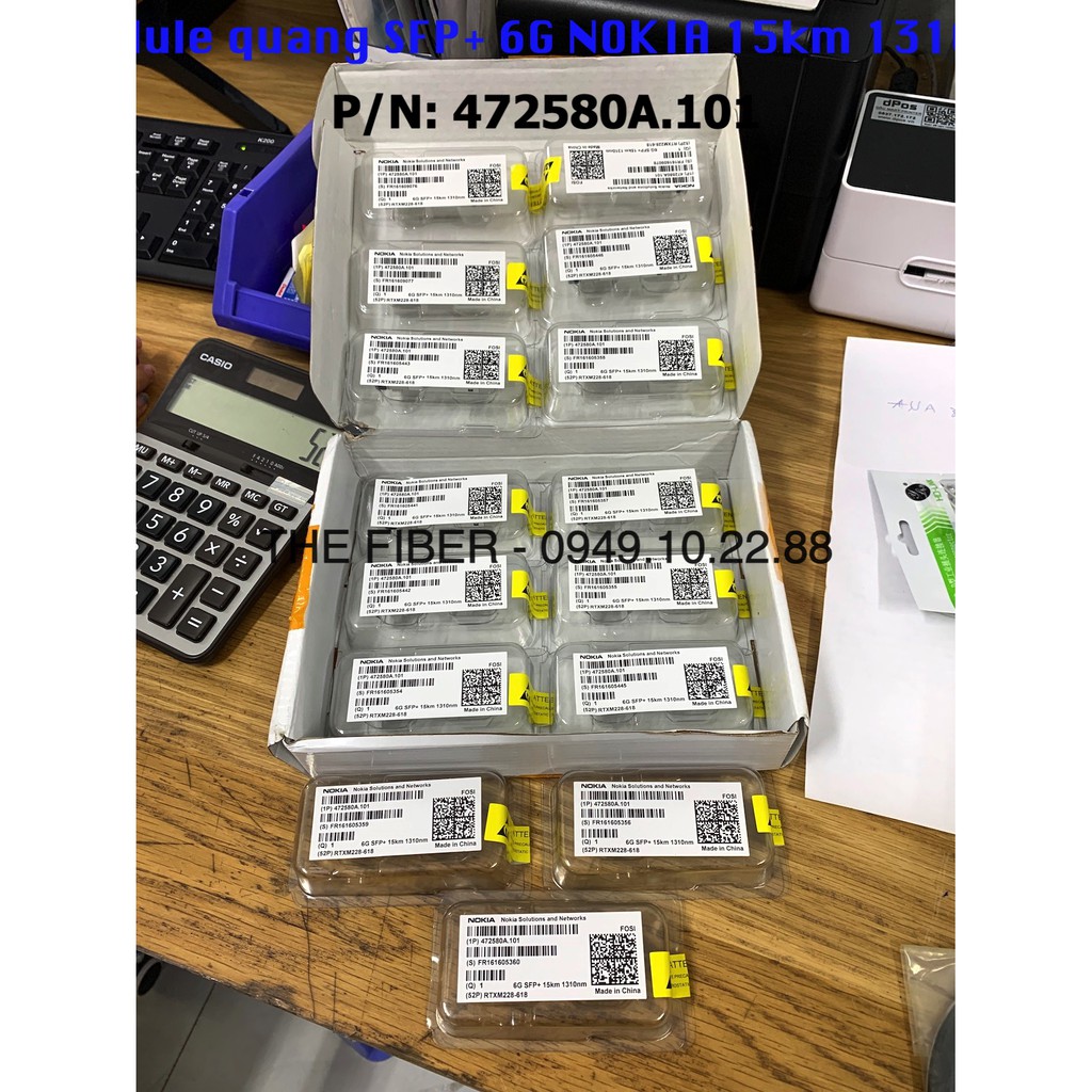 Module quang NOKIA 6G SFP+ 15km 1310nm SM (1P）472580A.101