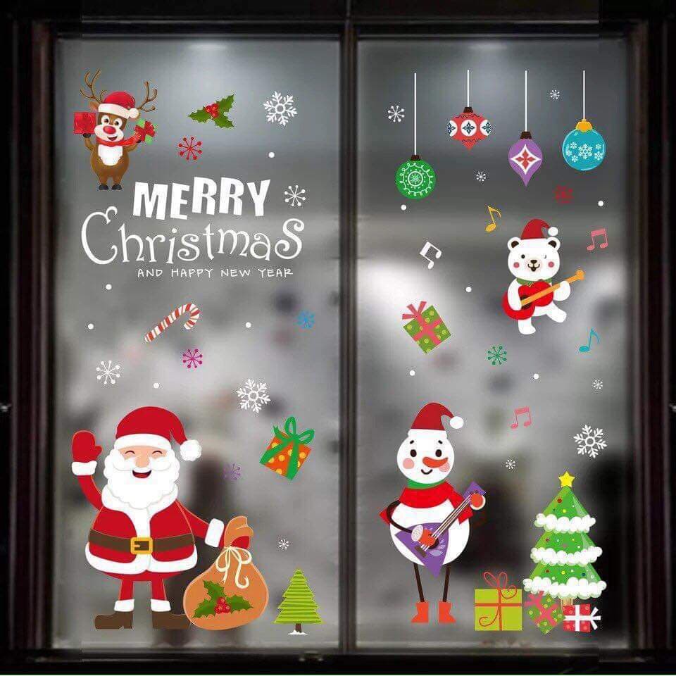 Hình dán trang trí Noel