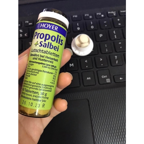 Viên ngậm ho keo ong hữu cơ Hoyer