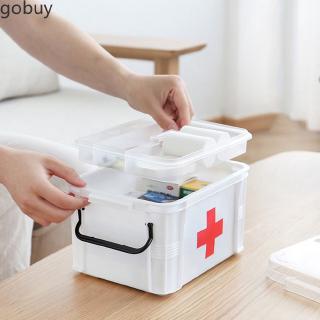 Hộp nhựa 2 tầng đựng dụng cụ y tế tiện lợi