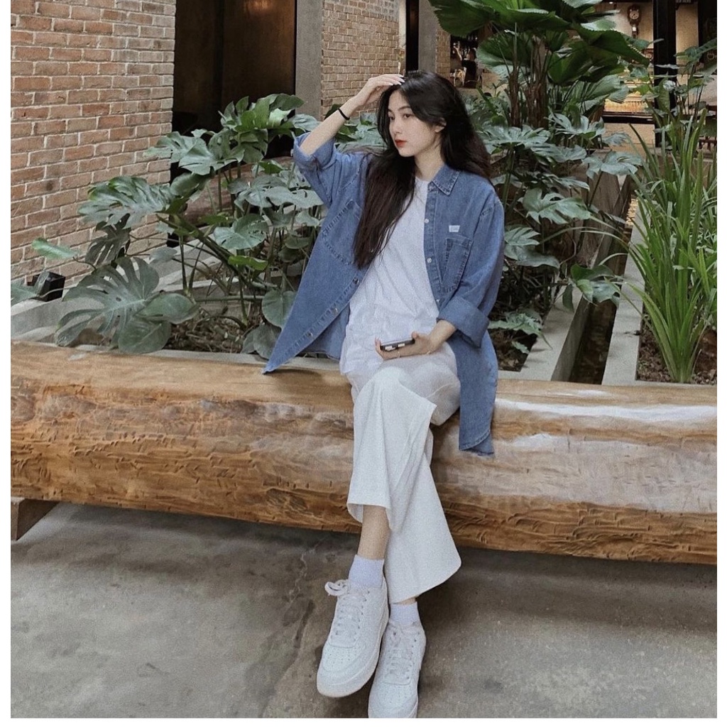 Áo sơmi bò 2 túi Quảng Châu CHANREEN