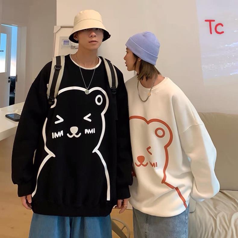 Áo nỉ dài tay Sweater gấu to TC