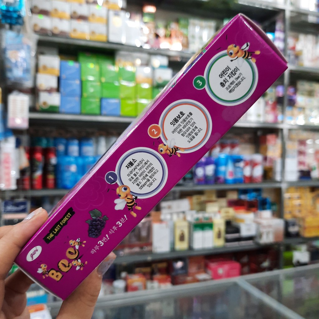 Kem đánh răng trẻ em Bee - Hàn Quốc Hương Nho 90g