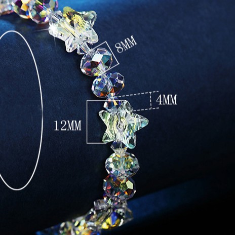 Vòng tay pha lê swarovski cao cấp ngôi sao  - popanda