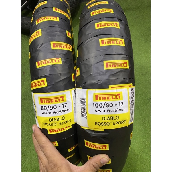 Vỏ pirelli diablo rosso sport size 80-100 cho mâm zin Ex150 và winner