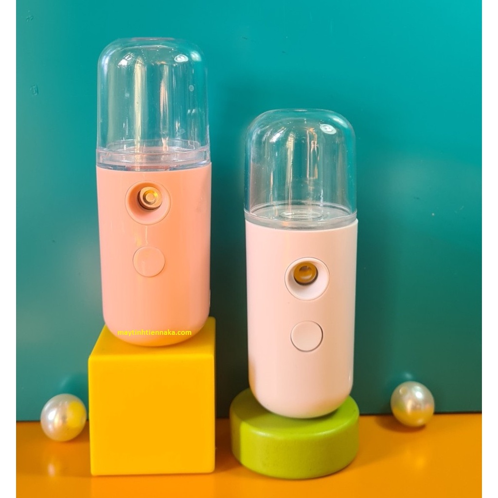 Máy Xông Mũi Họng Mini Cầm Tay, Máy Quạt Sương Làm Mát, Máy Tạo Độ Ẩm Cho Da