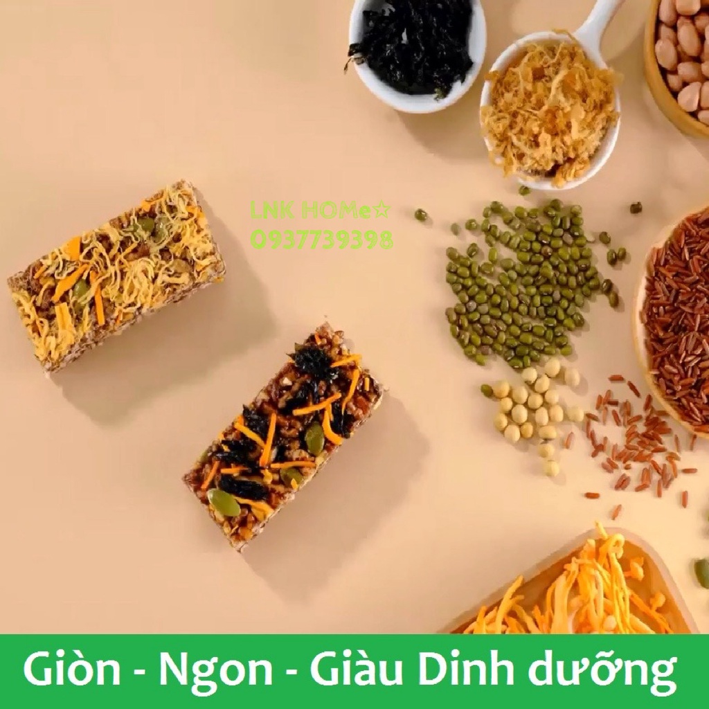 Thanh cơm lứt ngũ cốc chà bông, rong biển Đông Trùng Hạ Thảo Herb Slim - HÀNG CHÍNH HÃNG