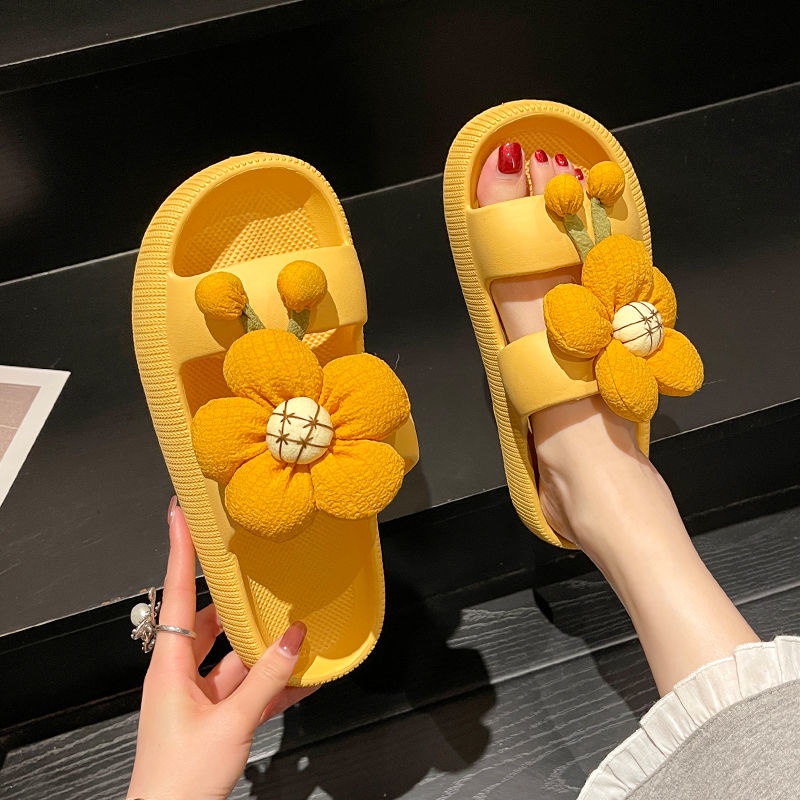 Dép đi trong nhà đế mềm chống trượt phong cách dễ thương cho nữ