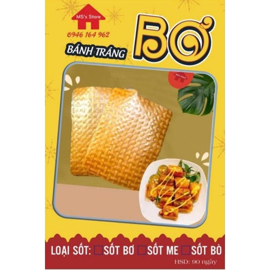 Bánh Tráng Vuông Đỏ Mỏng Dẻo Dai Cuốn Bơ