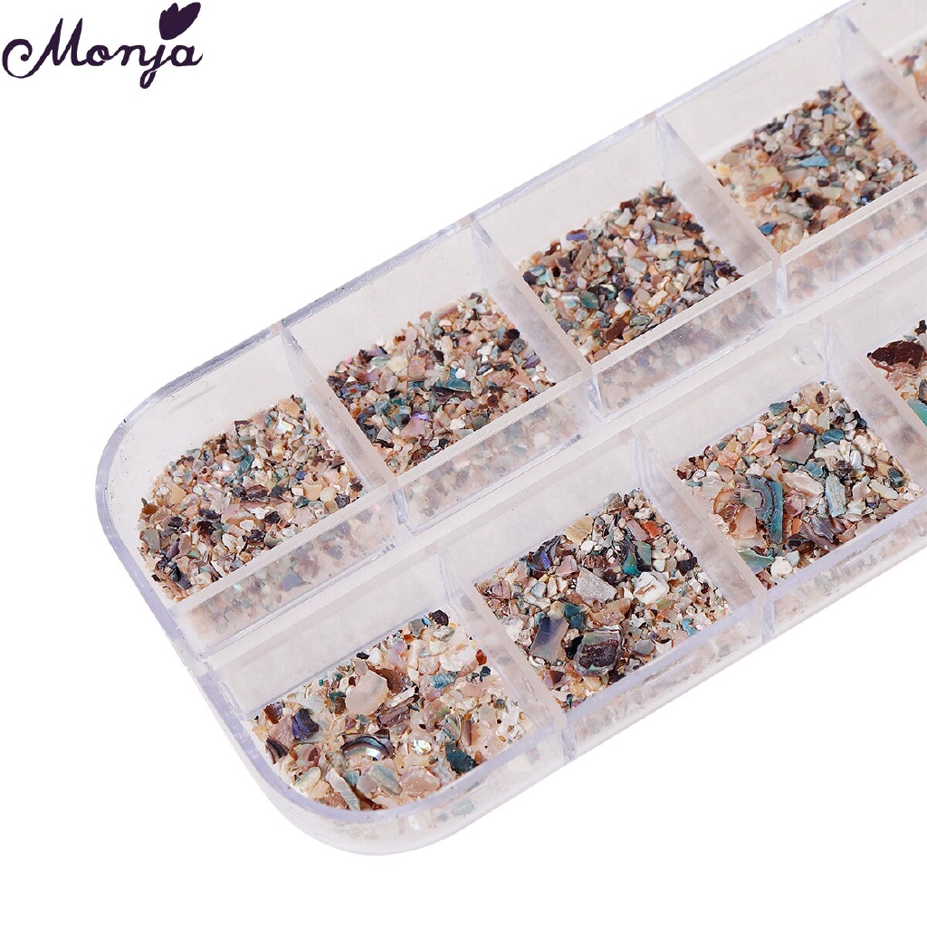 Hộp phụ kiện trang trí móng họa tiết 3D 12 ngăn bắt mắt