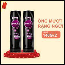 Combo 2 Dầu xả Sunsilk Óng mượt rạng ngời (Đen) 140g