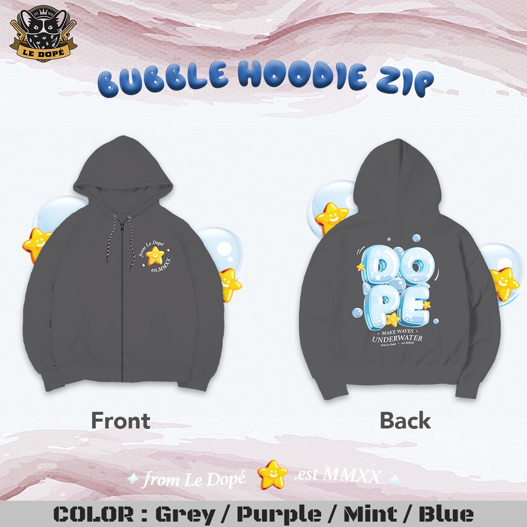 [Siêu Sale] [Chính hãng] áo khoác nỉ Le Dopé hoodie có zip