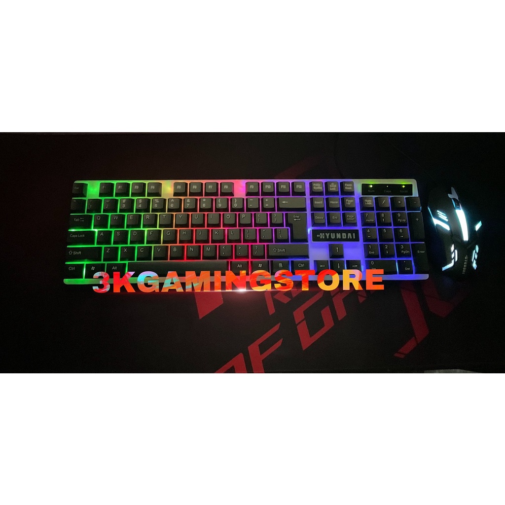 Combo Bộ Bàn Phím Gaming có dây Kèm Chuột Máy Tính, Tai Nghe Có LED 7 Màu Ấn Tượng