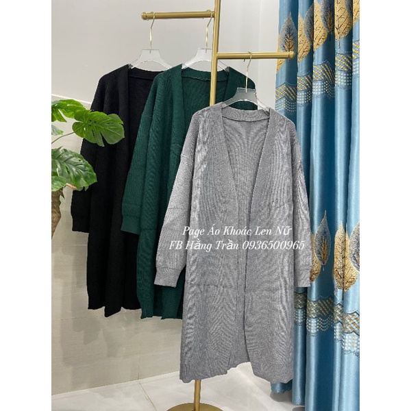 Áo khoác cardigan dáng dài dày hàng cao cấp mới.