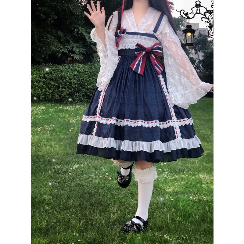 Váy lolita siêu cổ tích nơ ren