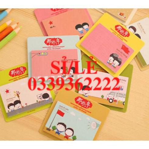 [ HAIANHSHOP ] Giấy Note Ghi Chú Hình Chữ Nhật - Giấy Note Hoạt Hình Nhiều Mẫu Đáng Yêu Trang Trí Sổ Duashop &gt;