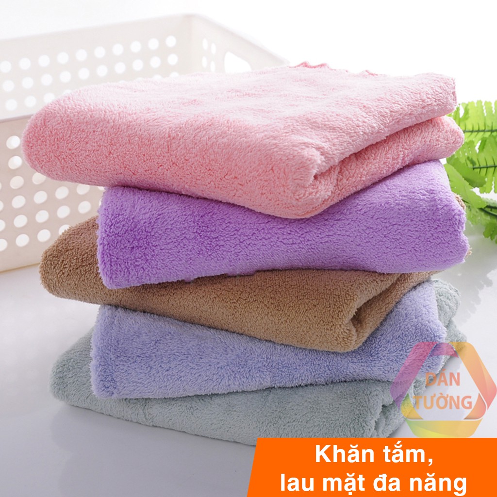 Khăn tắm lông mềm siêu thấm hút nước 35x75 cm MDT _KSM, khăn tắm lau mặt đa năng