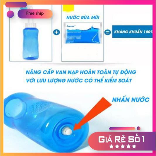 [SIÊU RẺ]  [Chính Hãng ] Bình rửa mũi Waterpulse vệ sinh viêm mũi viêm xoang