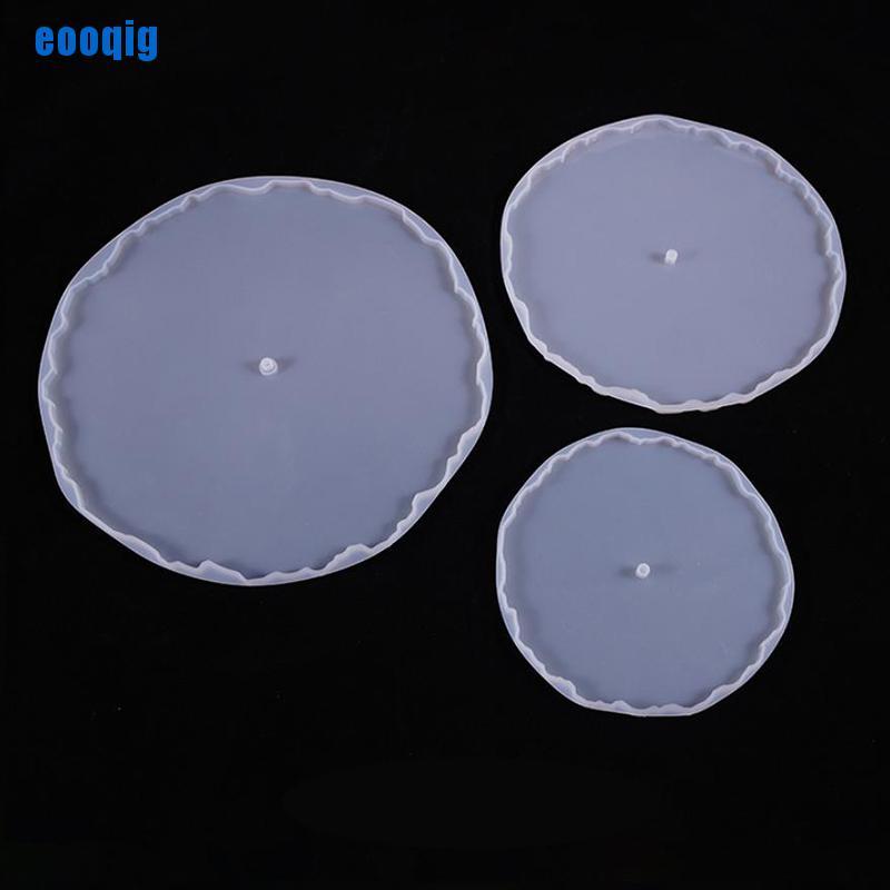 Khuôn đúc resin làm đĩa đựng trái cây hình tròn chất liệu silicone