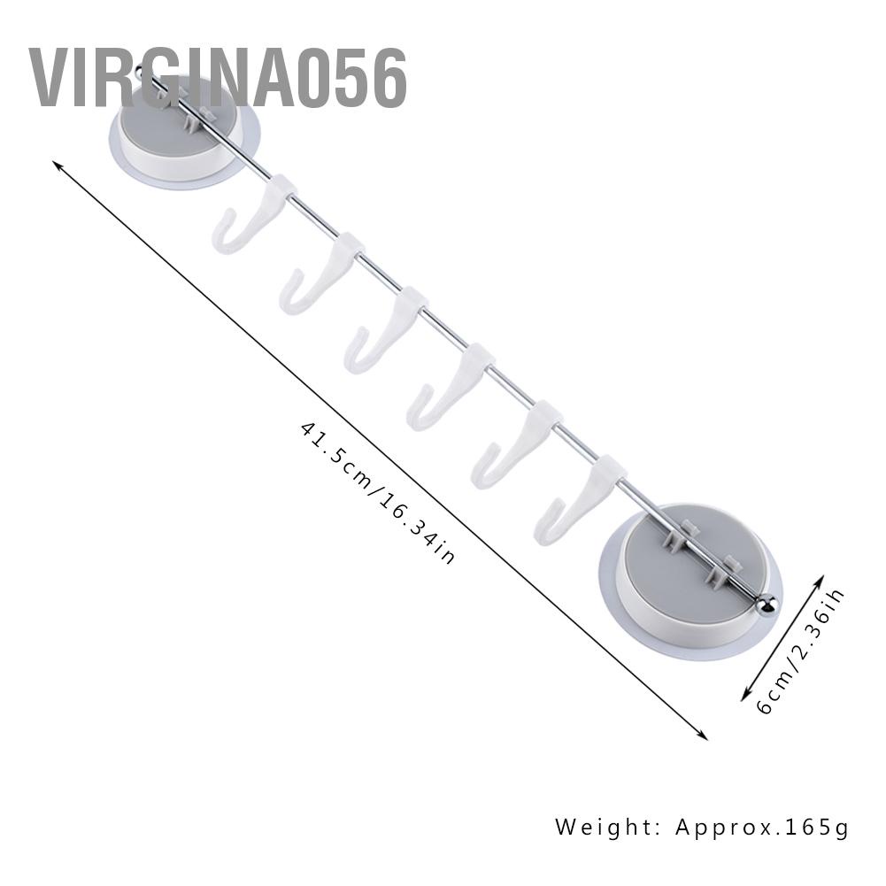 Virgina056 Móc cốc hút chân không hạng nặng treo giá đỡ thanh giữ khăn