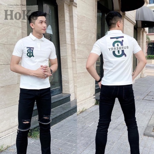 Áo BurBerRy Nam, Áo Thun Nam Có Cổ PoLo Phối Cách Điệu Trẻ Trung | BigBuy360 - bigbuy360.vn