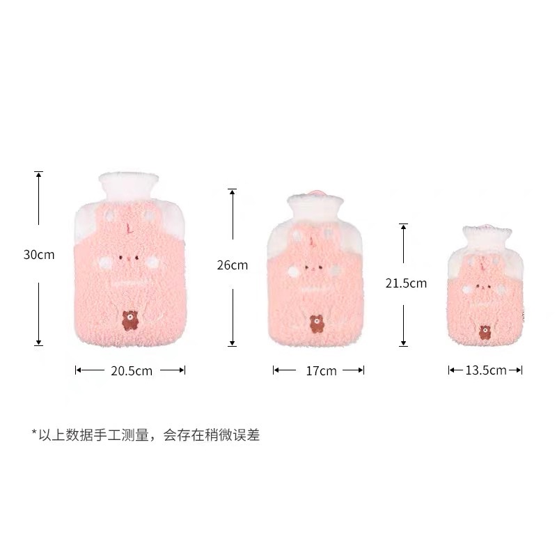 Túi Chườm Làm Ấm Bụng, Giảm Đau Bụng Kinh-Túi Sưởi Ấm Hình Gấu Đáng Yêu 1000ML,500MLi
