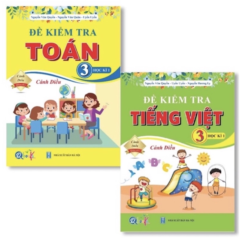 Sách - (Combo 2 cuốn) Đề Kiểm Tra Toán Và Tiếng Việt 3 (Học Kì 1) - Cánh Diều