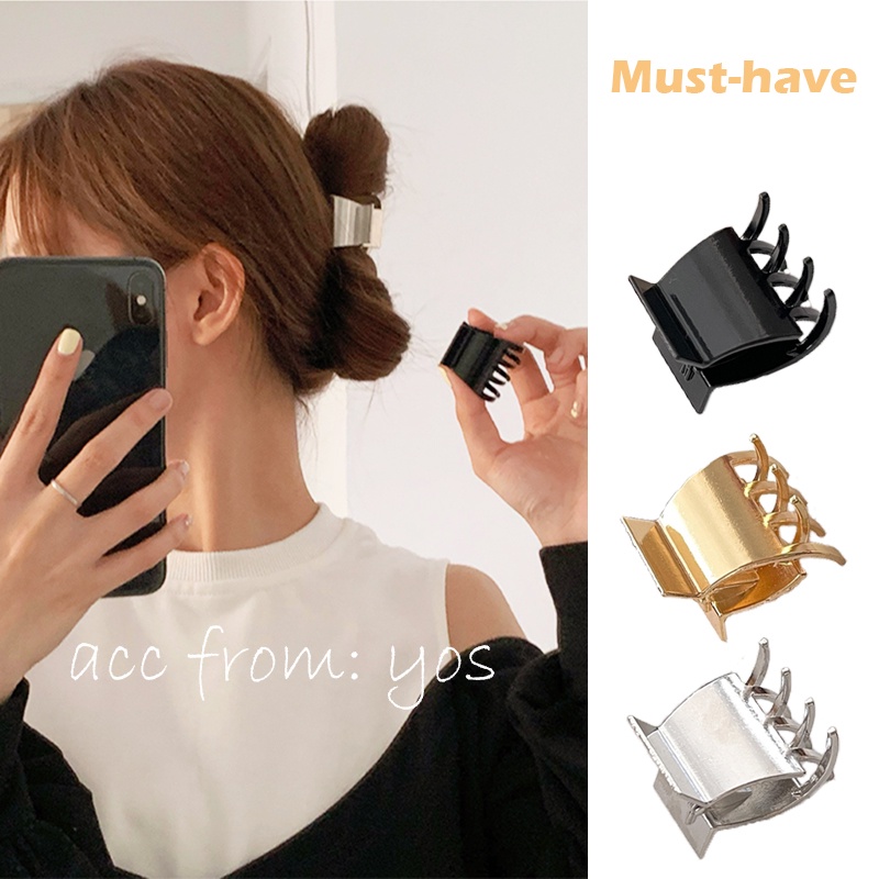Kẹp tóc càng cua Hàn Quốc kim loại mini cực HOT TREND cho nữ