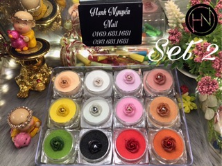 Set Bột Nặn Hoa 3D : Dẻo , Mịn Cực Dễ Nặn Hoa - Đắp Phom móng