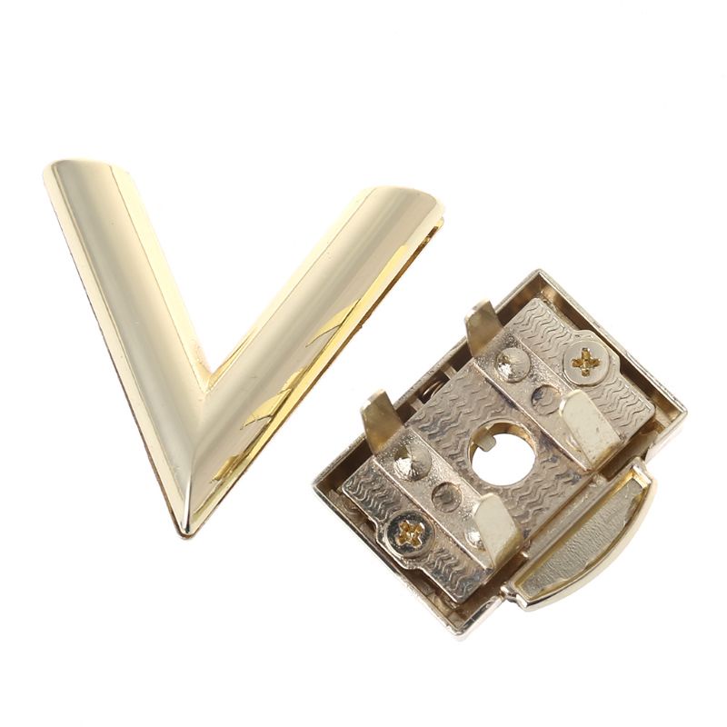 Khóa Kim Loại Cứng Hình Chữ V Cho Túi Xách Đeo Vai DIY