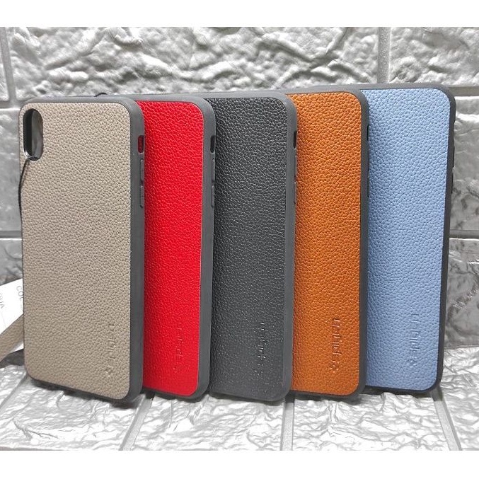 SPIGEN Ốp Lưng Da Thời Trang Cho Điện Thoại iPhone XS XR XS Max