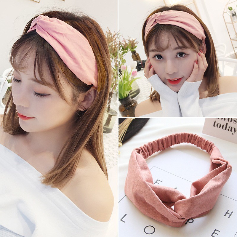 Phụ kiện tóc băng đô turban nữ thắt nút phối màu vintage thời trang hàn quốc dễ thương AL21106