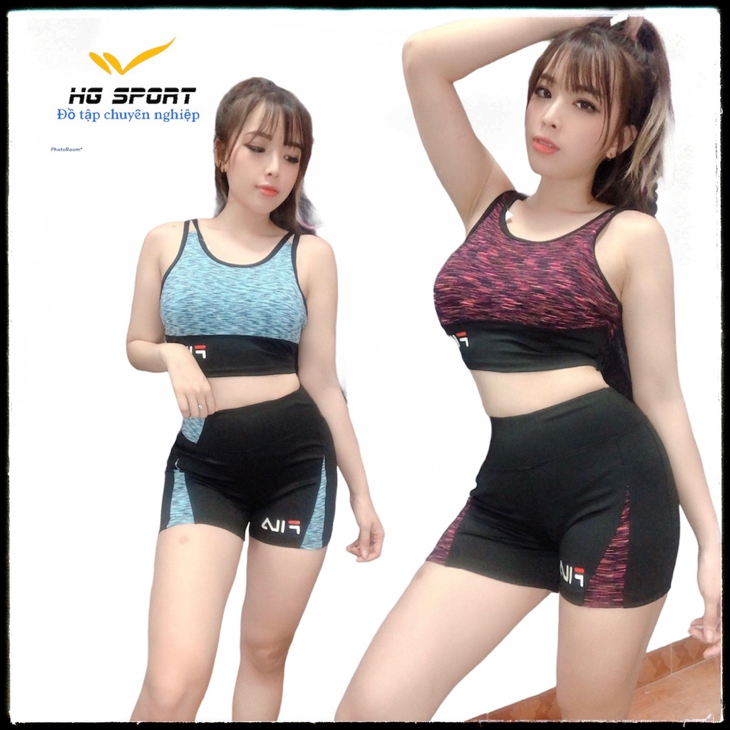 Bộ Đùi Tập Gym Aerobic, Bộ Quần Đùi Áo Croptop Thể Thao Nữ Phối Lưới Gợi Cảm, Dáng Ôm Body BD04