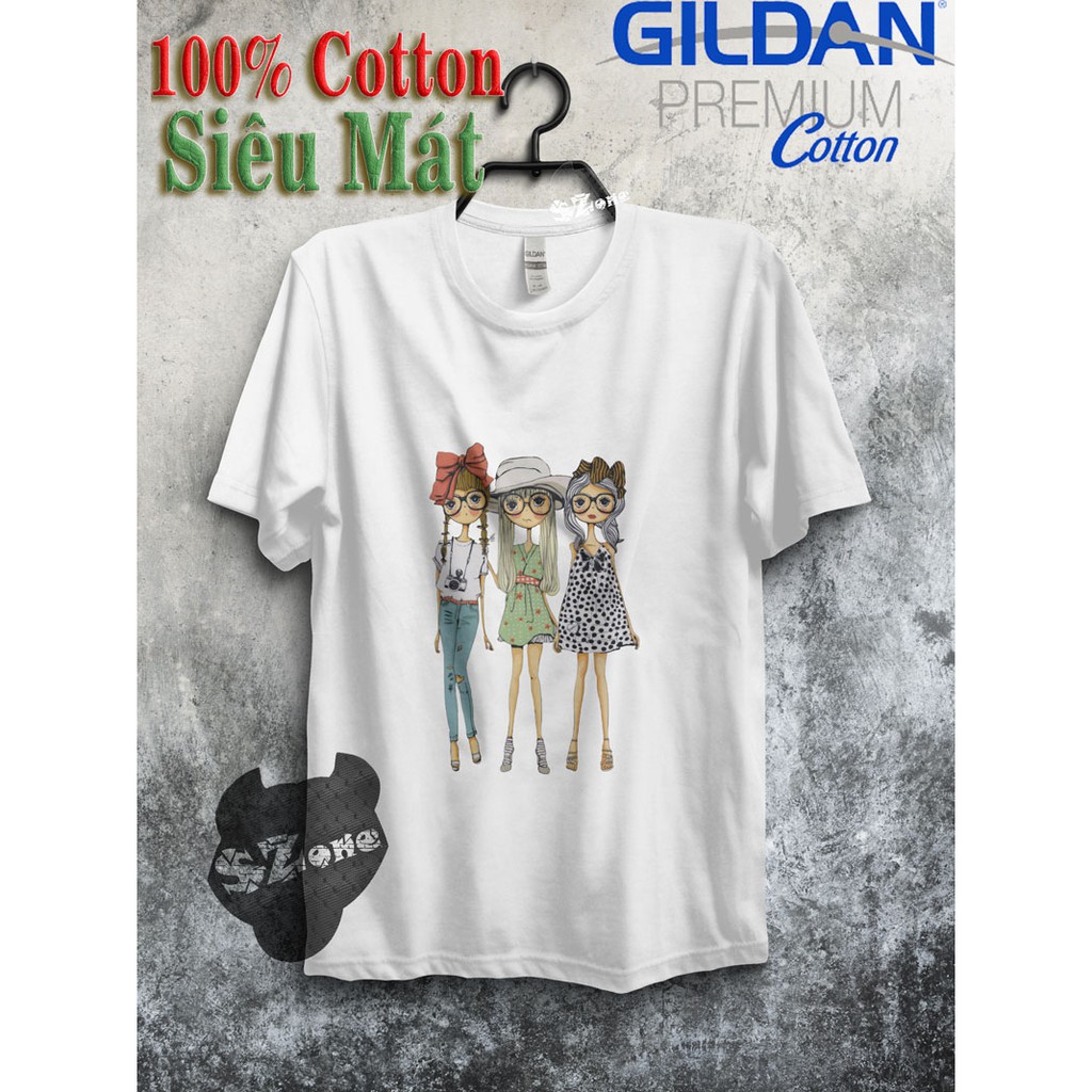 Áo Phông Nữ Cotton 100% In Hình 3D Cao Cấp Phong Cách Szone PF47