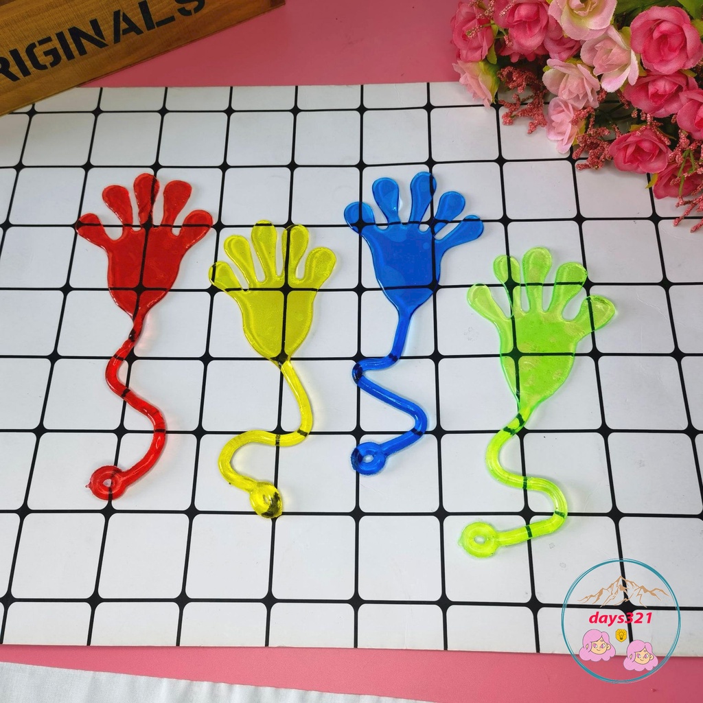 Trò chơi bàn tay dẻo dính tường độc đáo đồ chơi tuổi thơ 8x 9x