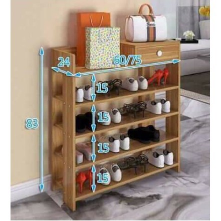 Tủ giày gỗ 7 tầng mẫu mới, kệ để giày gỗ công nghiệp chống ẩm MDF cao cấp | BigBuy360 - bigbuy360.vn