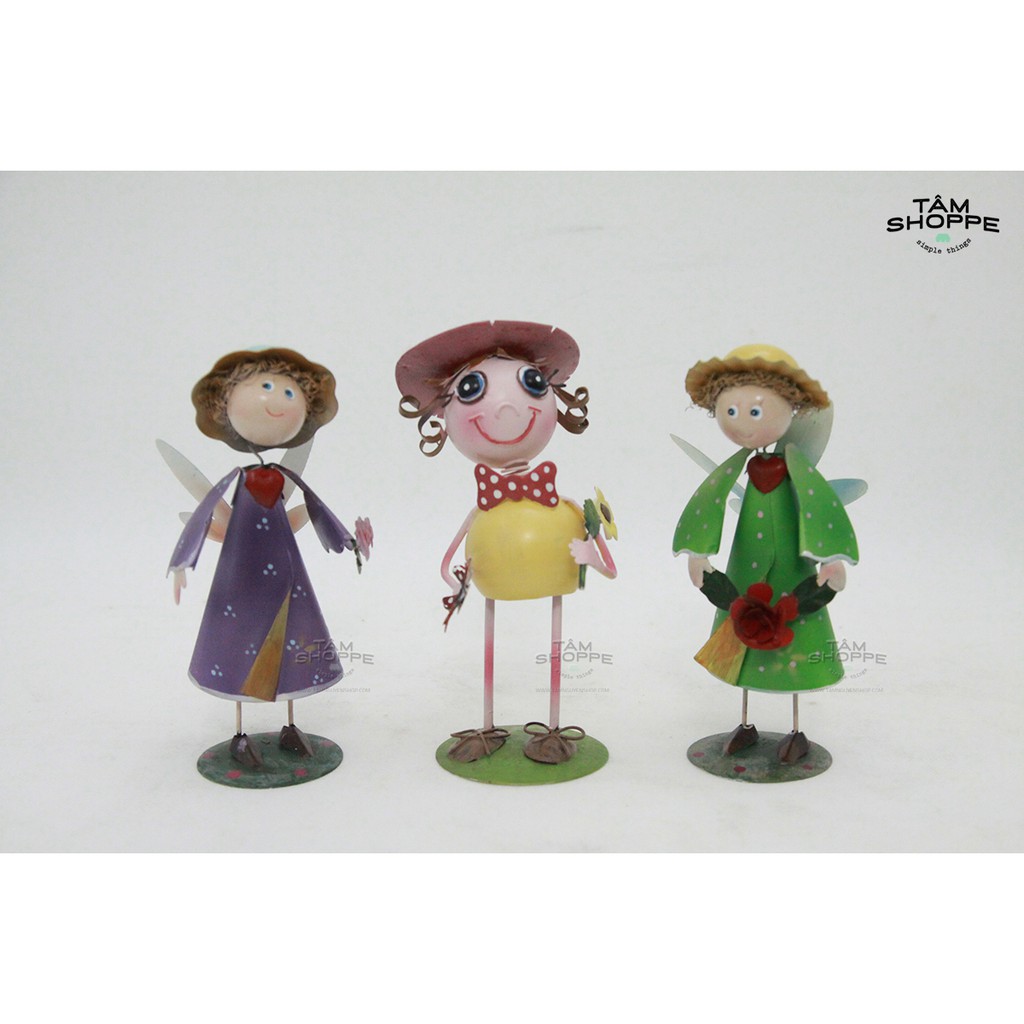BÚP BÊ SẮT TRANG TRÍ VINTAGE 18CM SỐ 13