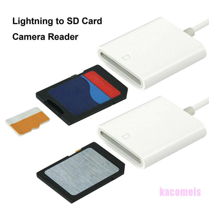Đầu Đọc Thẻ Nhớ Sd Otg Cho Iphone X,Xs Max,8,9,10 Ipad Pro Ipod Vby