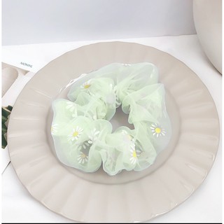 dây cột tóc  hoa cúc vải chiffon mới nhất (Màu ngẫu nhiên)