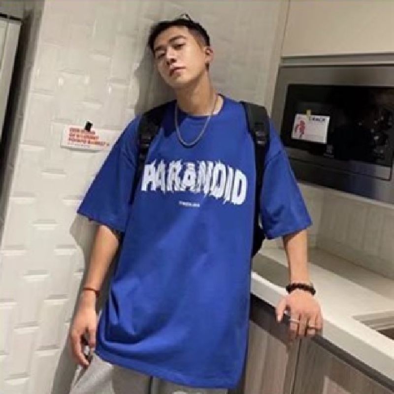 Áo Thun Tay Ngắn Dáng Rộng In Chữ Thời Trang Mùa Hè Cho Nam Size S-8XL