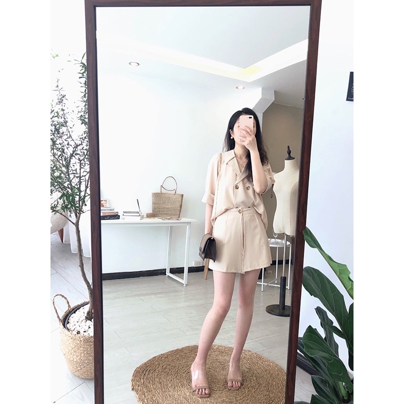 Set vest hè thu Hàn Quốc chất liệu cotton lụa cao cấp | BigBuy360 - bigbuy360.vn