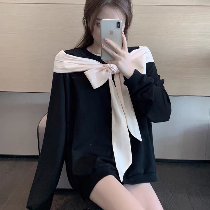 Áo len đen thiết kế Hàn Quốc
