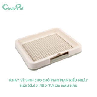 Khay Vệ Sinh Cho Chó Pian Pian Kiểu Nhật Size Lớn 62.6 x 48 x 7.4 cm Chất Lượng Cao An Toàn Cho Thú Cưng - Circle Pet