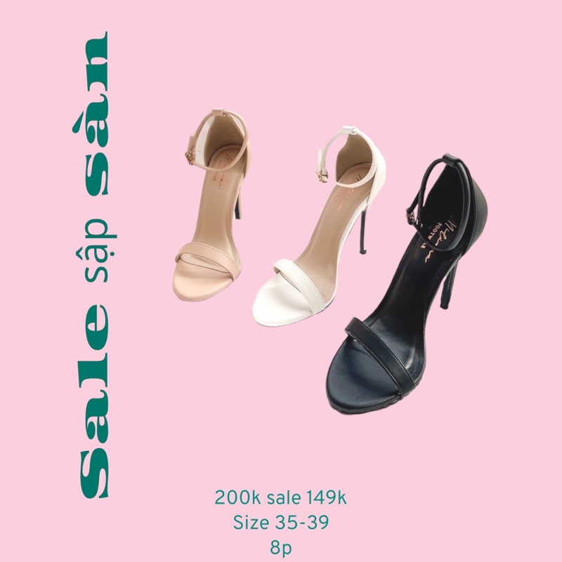 Sandal cao gót nữ quai mảnh gót nhọn ,giày cao gót hàng xịn cao cấp giá rẻ