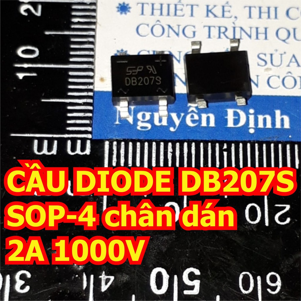 15 con CẦU DIODE, cầu chỉnh lưu DB207S SOP-4 chân dán 2A 1000V kde6388