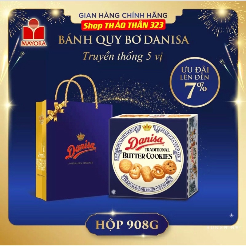 (DateT4/2023)-Bánh Quy Bơ Danisa 454g, 681g, 908g