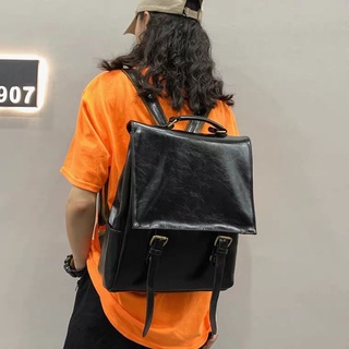[ORDER] Balo da PU ulzzang form to màu trơn basic