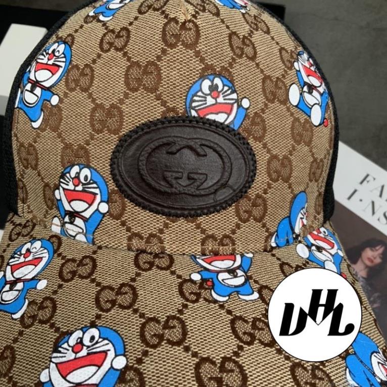 Mũ Lưỡi Trai GC Da in Doraemon Phối Lưới Mềm Thời Trang Cao Cấp Nam Nữ